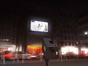 CS-2000/2000Aでテレビ（ディスプレイ）を測定するシーン